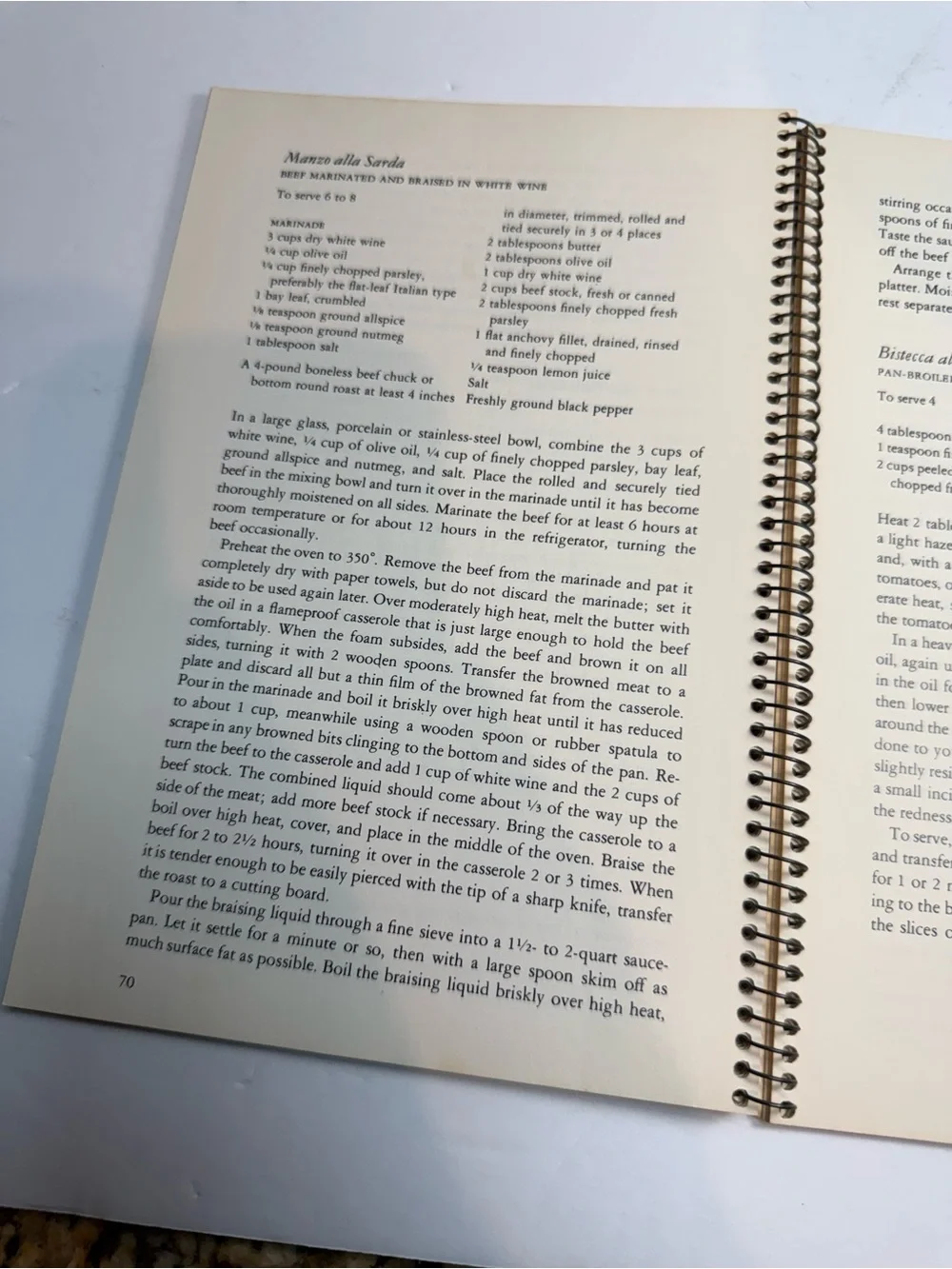 Recipes: Italy Cooking Foods of the World Time Life Books 1968 Spiral
